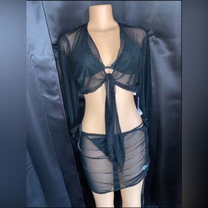 Teal Hot 4 pc Swimsuit Set